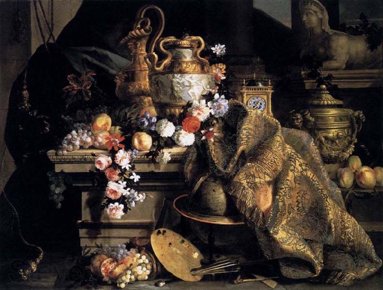 Jean-Baptiste Monnoyer Still-Life of Flowers and Fruits Germany oil painting art
